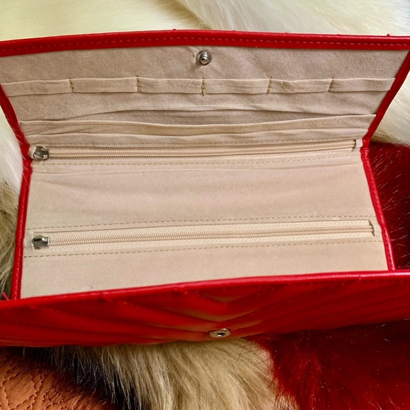 🧿WOLF HERITAGE JEWELRY ROLL IN RED🧿#WOL - Picture 7 of 14